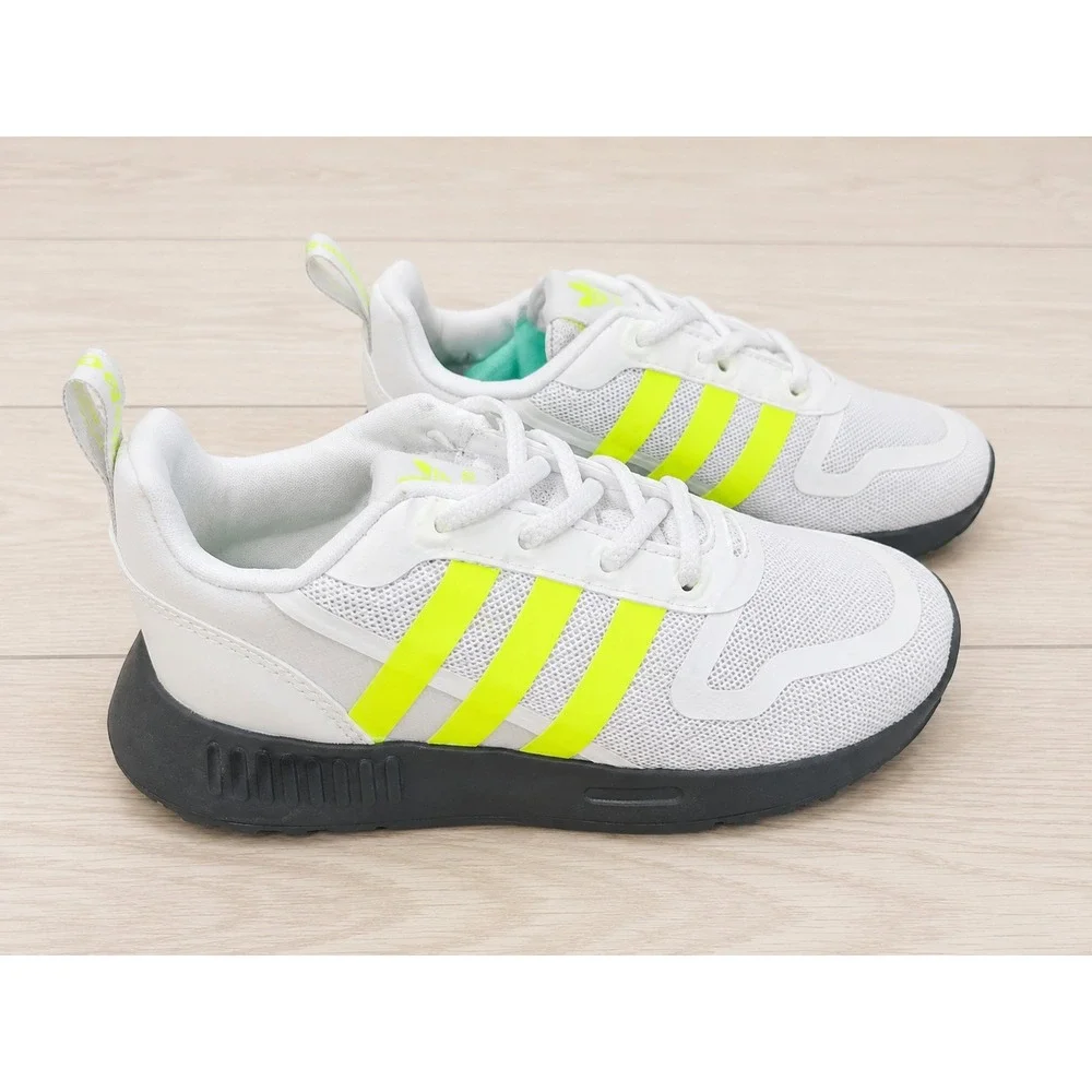 Adidas Originals Multix EL I Toddler Shoes White Neon Yellow Size 9K NWT